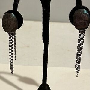 Modernist clip earrings